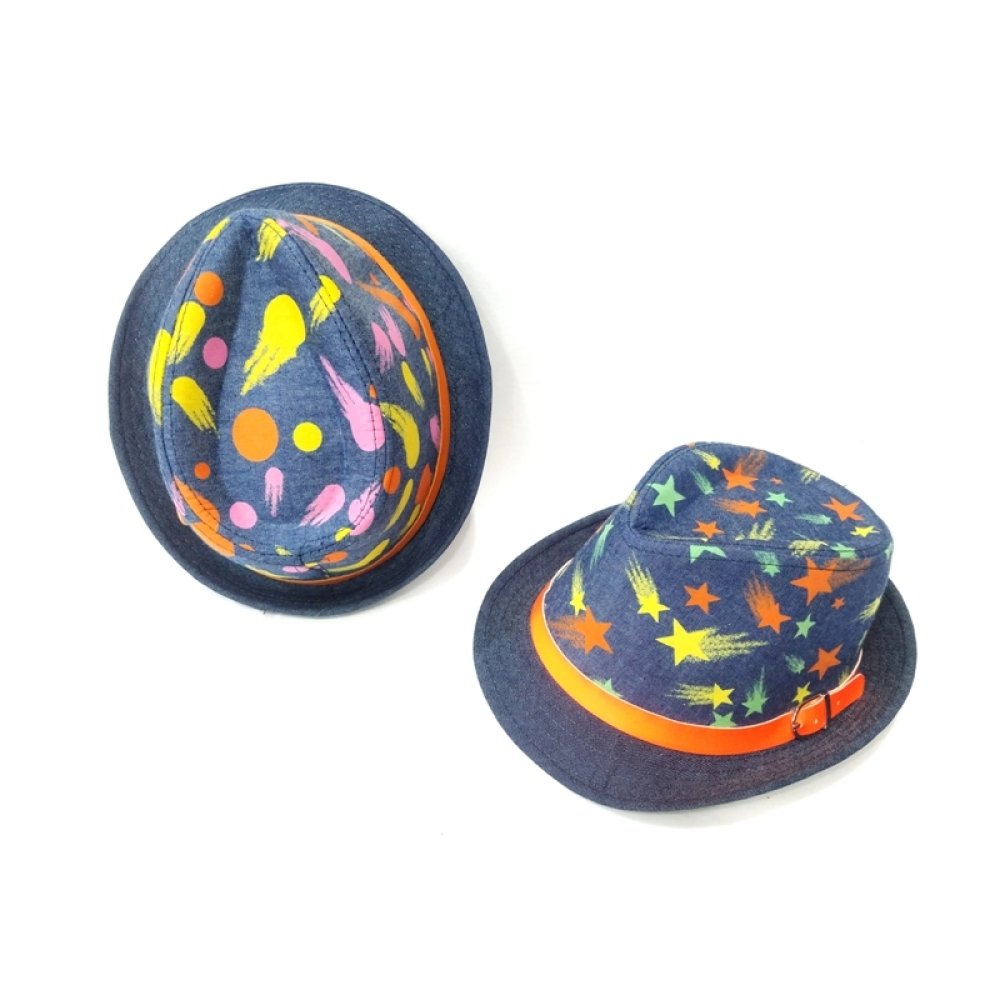 Wholesale Jeans Fedora Hat Kids