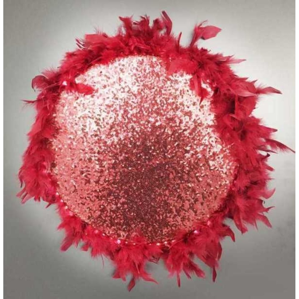 Wholesale Led Lighted Hairy Bridal Tambourine