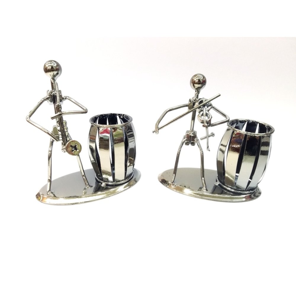 Wholesale Metal Gift Items Screw Man Pen Holder