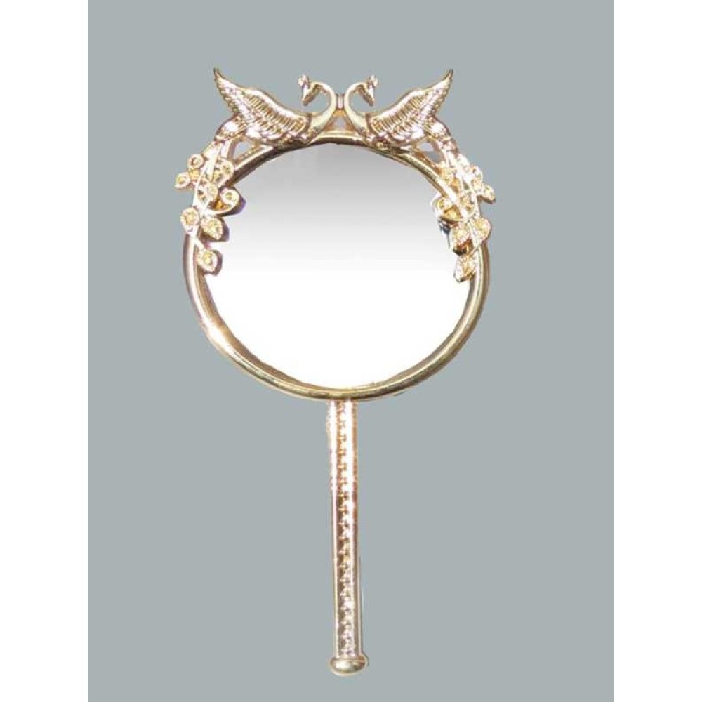 Wholesale Metal Handle Peacock Mirror For Henna