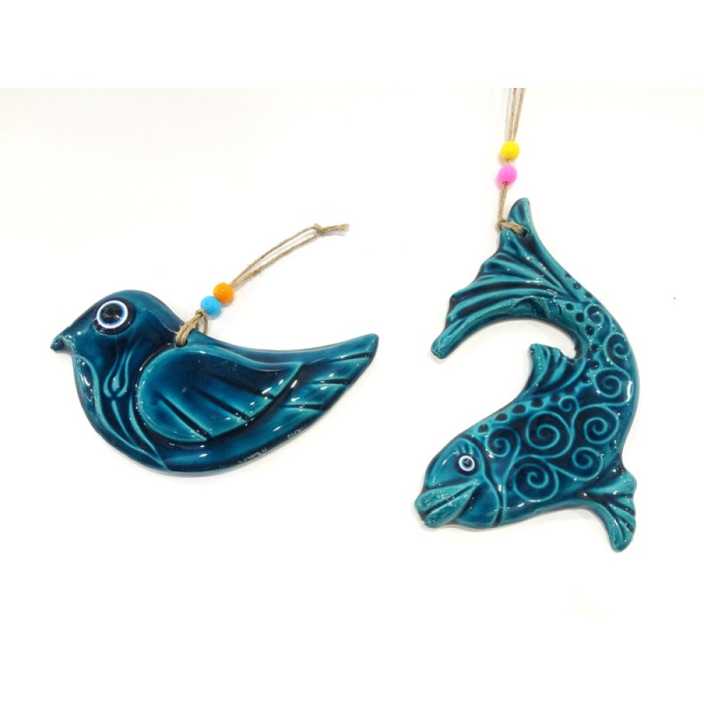 Wholesale Evil Eye Beads Ceramic Wall Ornament