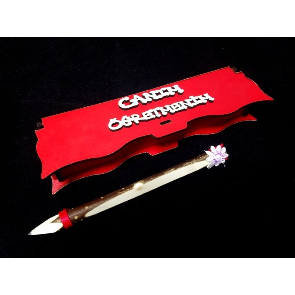 Wholesale Teacher's Day Gift Pen Holder With Log Pen