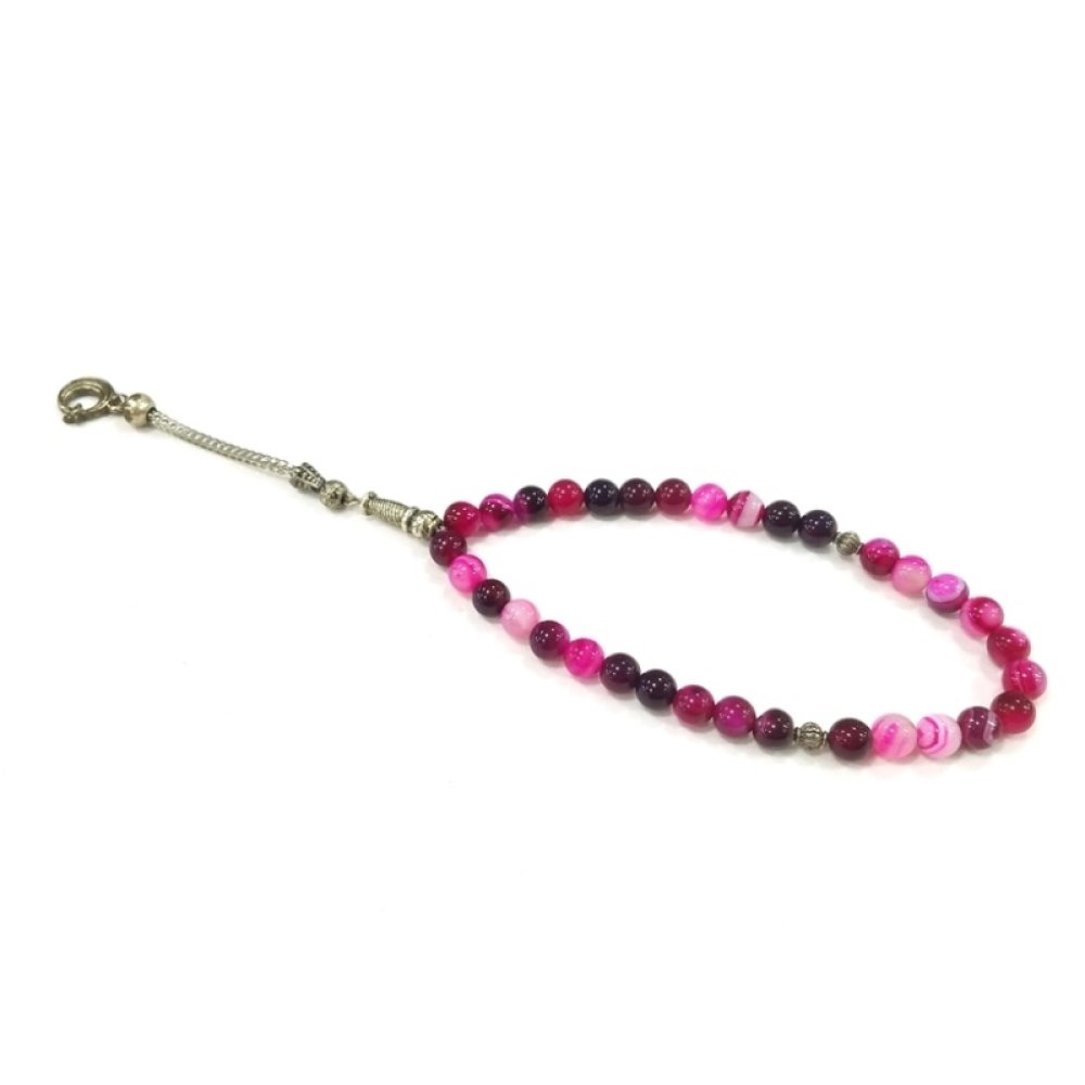 Wholesale Pink Agate Rosary