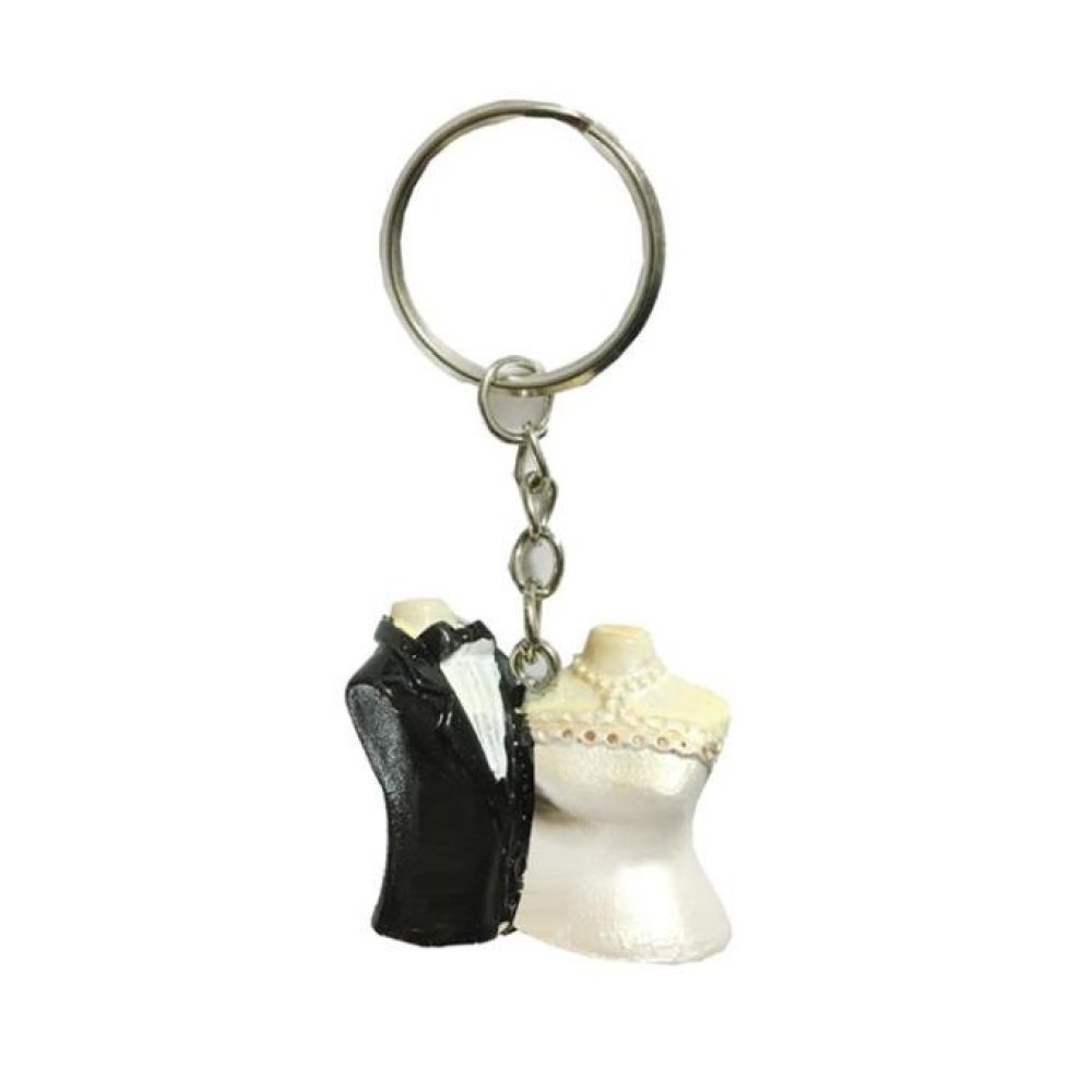 Wholesale Polyester Bride Groom Keychain