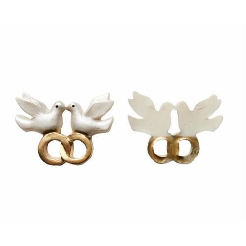 Wholesale Polyester Wedding Candy Supplies Ringed Bird Trinket