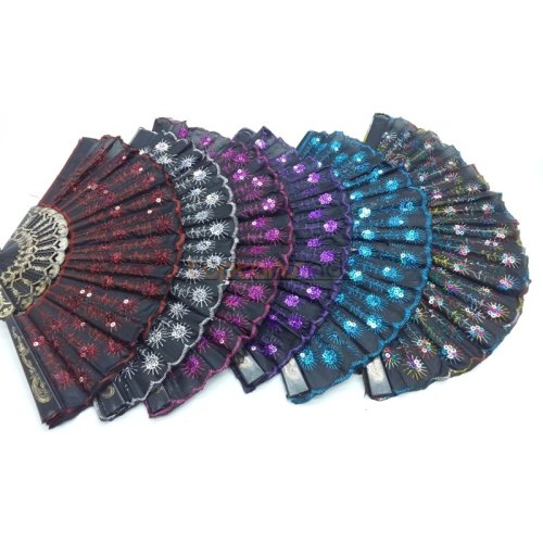 Wholesale Sequin Embroidered Fan