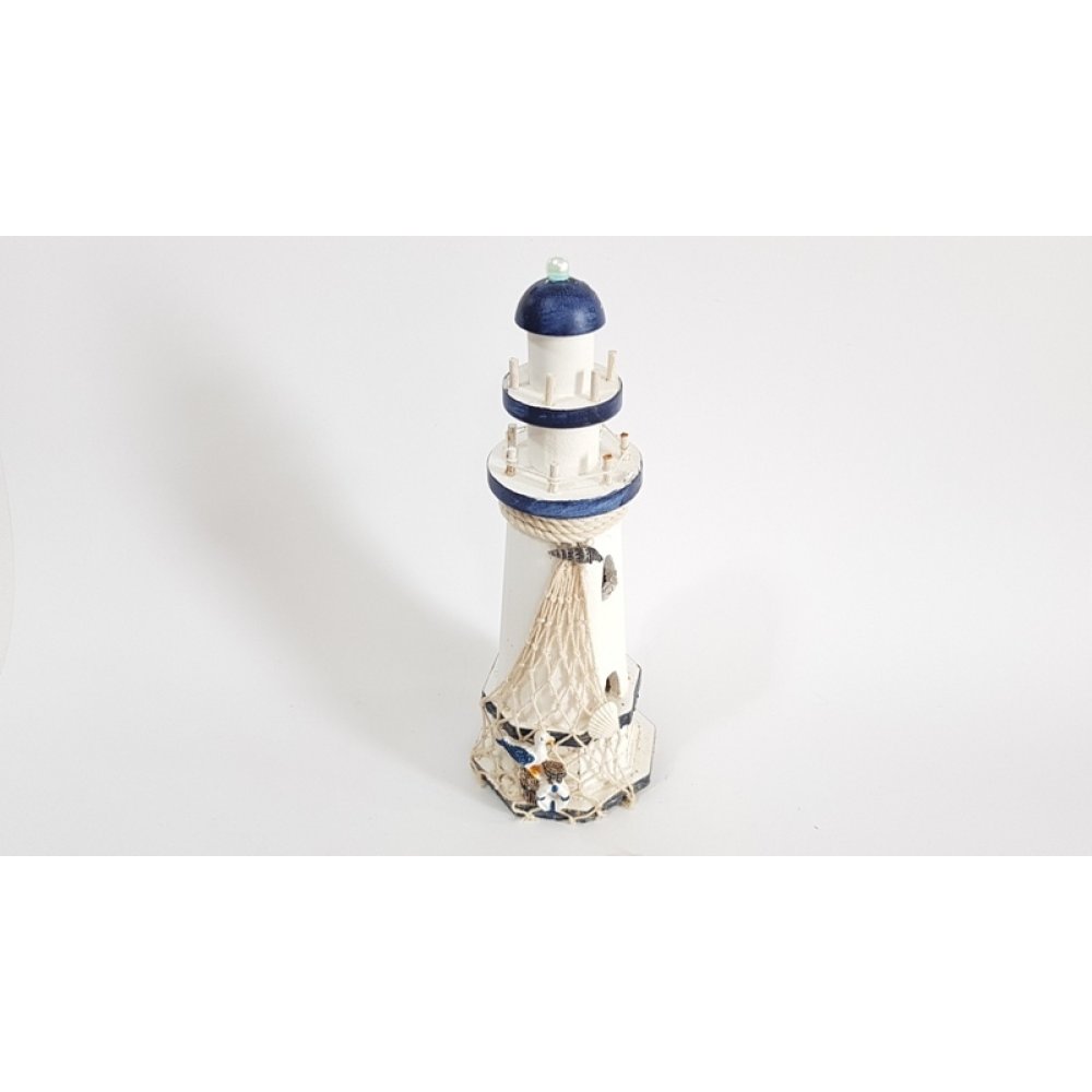 Wholesale Color Changing Light Wooden Lighthouse 30 cm