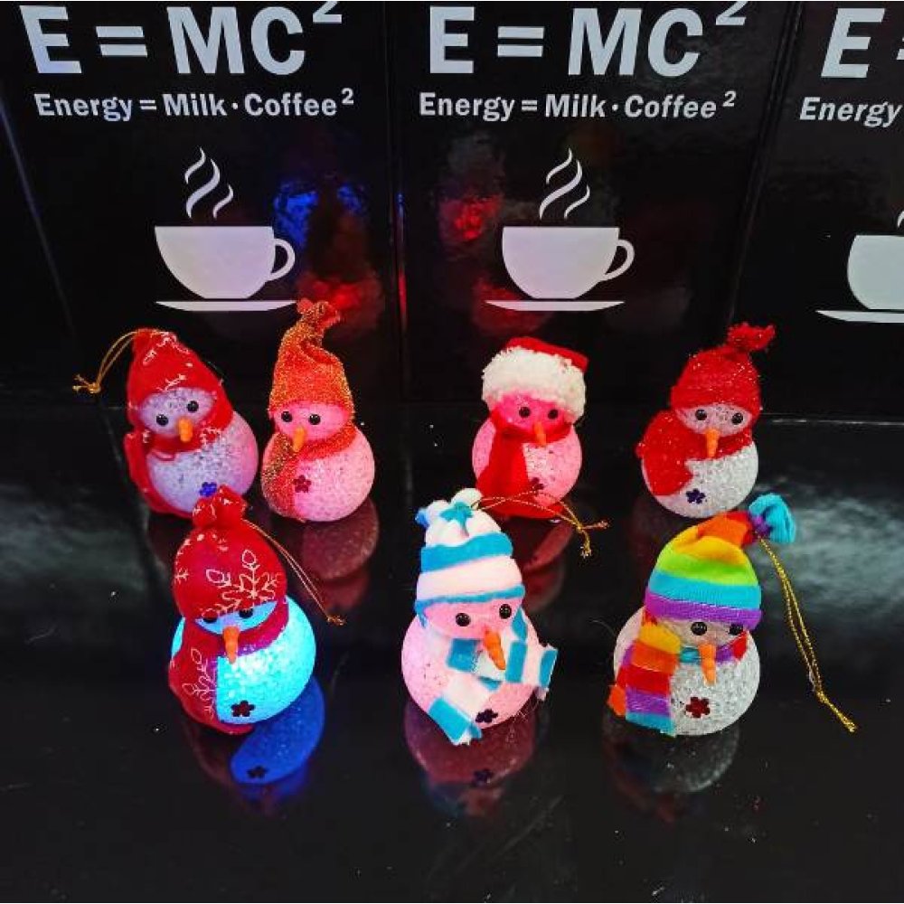 Wholesale Color Changing Hood Hat Snowman Lamp