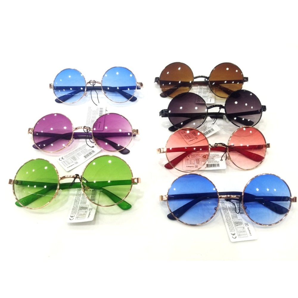 Wholesale Colorful Oval Glass Sunglasses