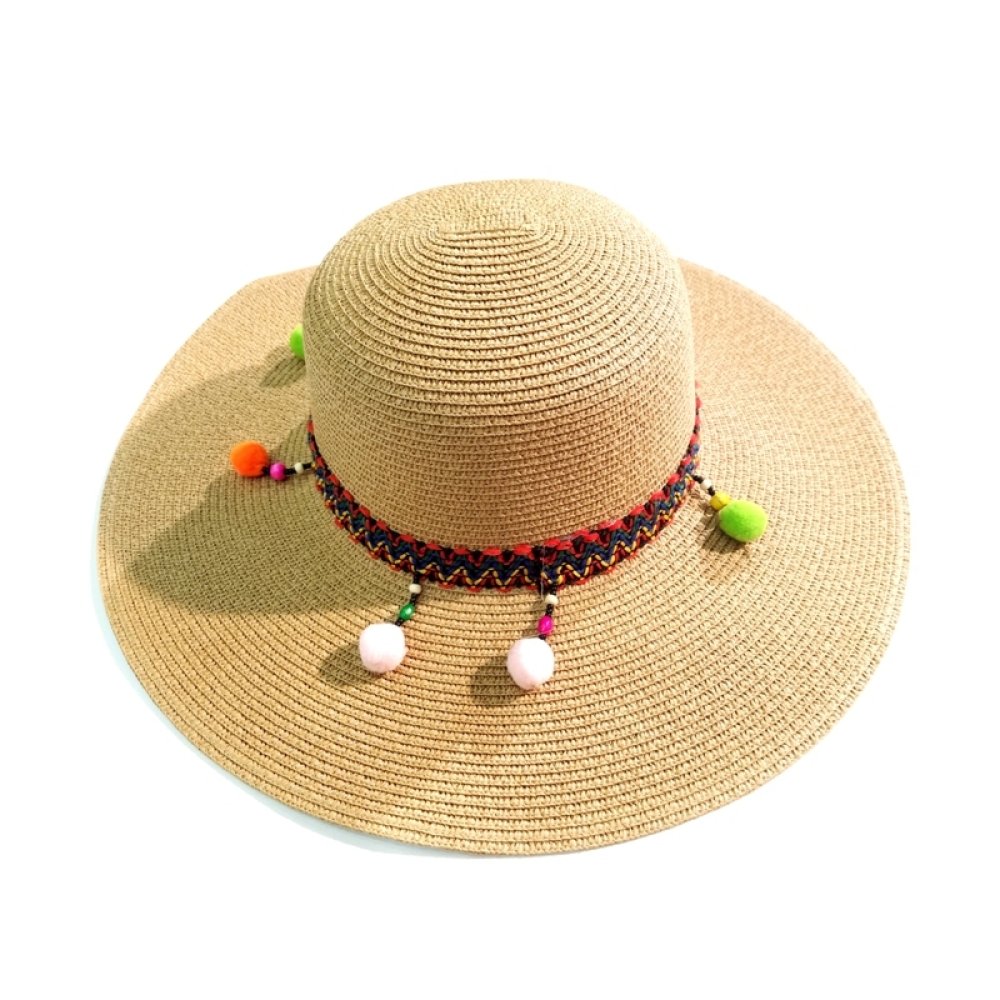 Wholesale Colorful Pompom Women's Summer Hats Types