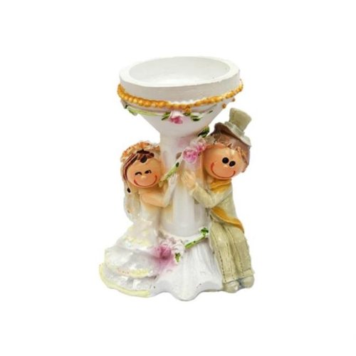 Wholesale Candlestick Bride Groom Wedding Candy Trinket Candle Holder
