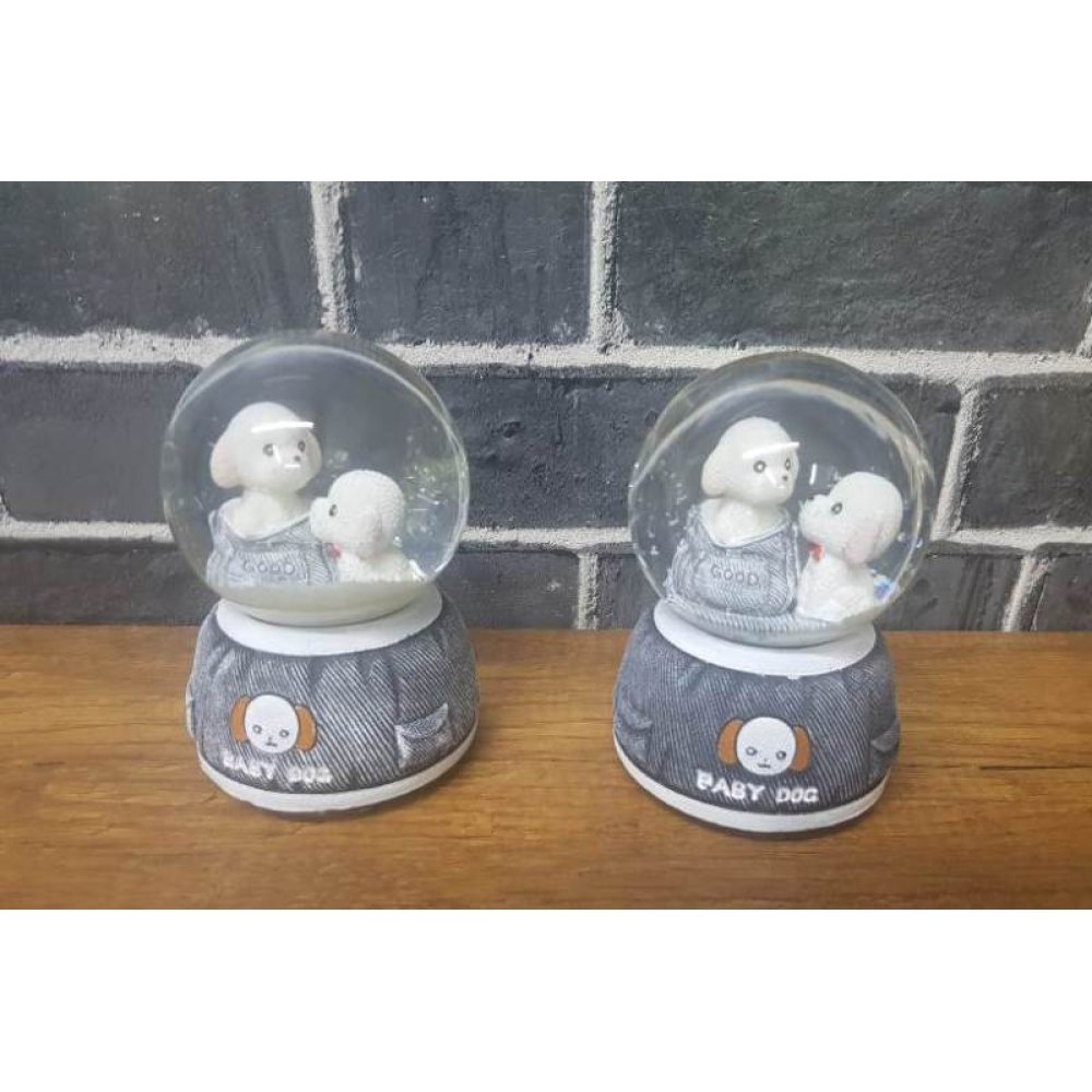 Wholesale Cute Dog Snow Globe And Music Box