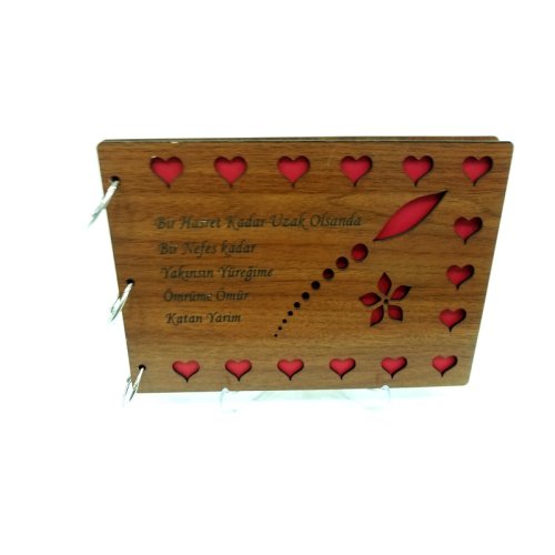Wholesale Infinite Love Written Wooden Photo Album