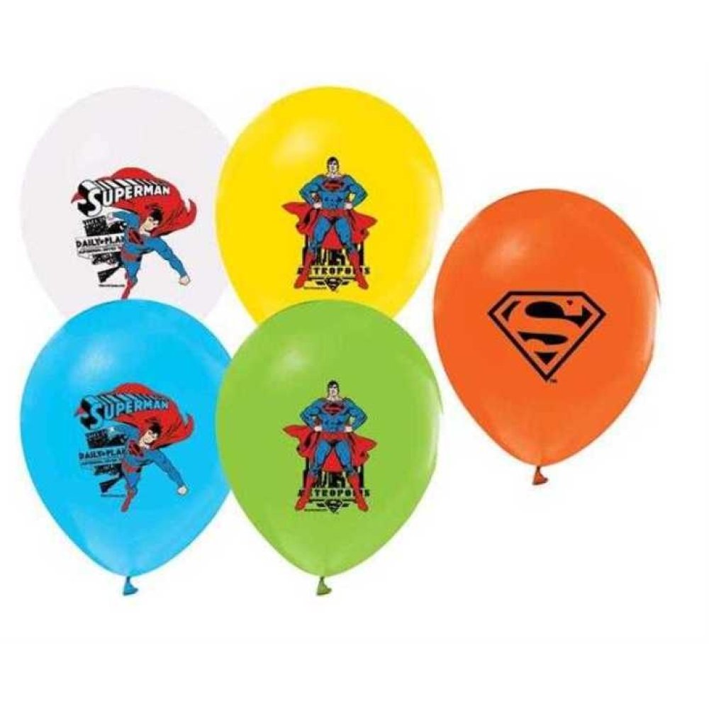 Wholesale Superman Printed Balloon 12 pcs