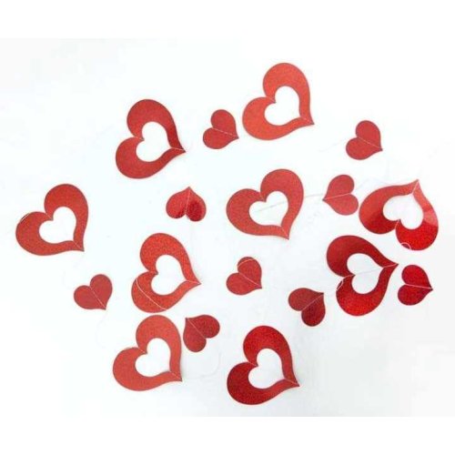 Wholesale Ornamental Heart Hologram Background Ornament 2 Meter