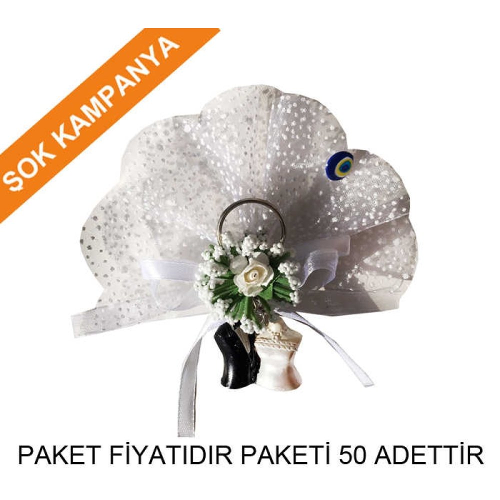 Wholesale Embellished Wedding Candy Keychain