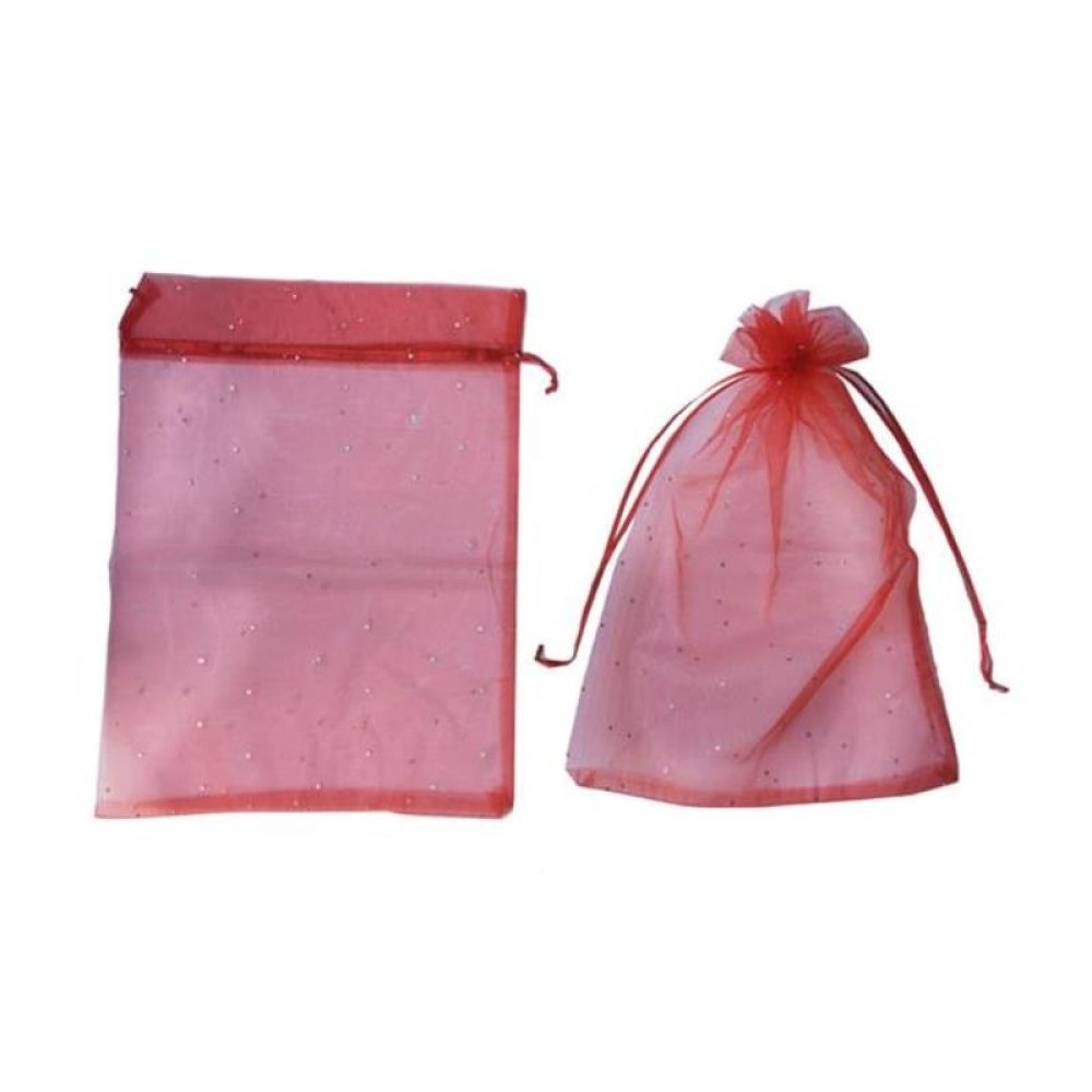 Wholesale Stoned Oversized Red White Pink Tulle Cookie Bags