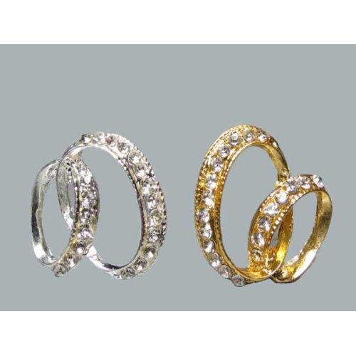 Wholesale Stone Metal Wedding Ring 10 Pcs