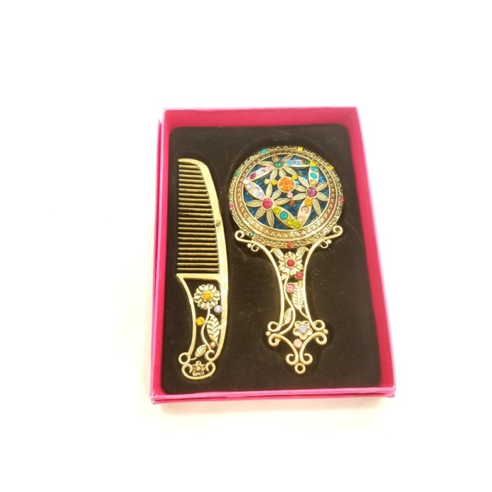 Wholesale Cheap Mother's Day Gift Stone Mirror Comb Set