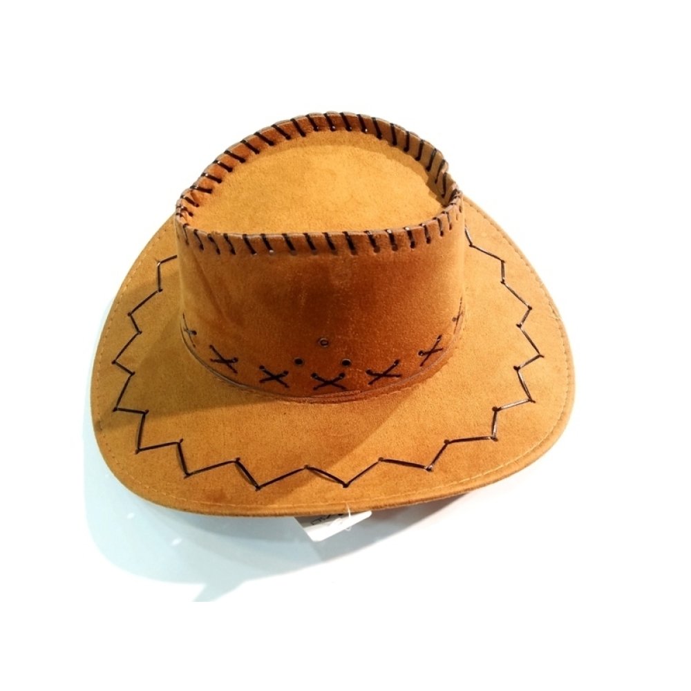 Wholesale Cheap Drawstring Suede Cowboy Hat Small Size