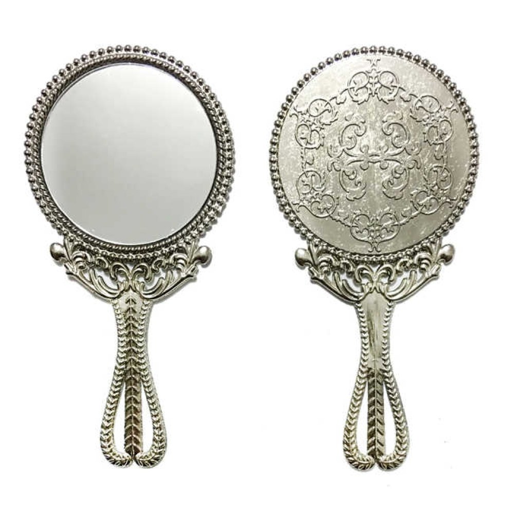 Wholesale Cheap Promotion Hand Mirror Silver Color