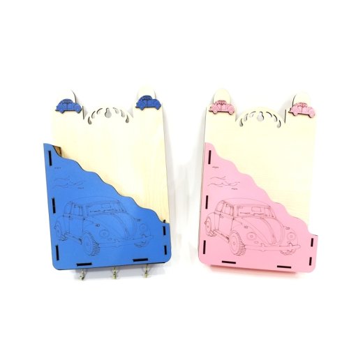 Wholesale Vosvos Car Patterned Wooden Keychain Hanger