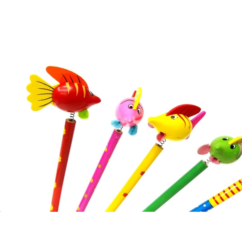 Wholesale Fish Pencil with Spring