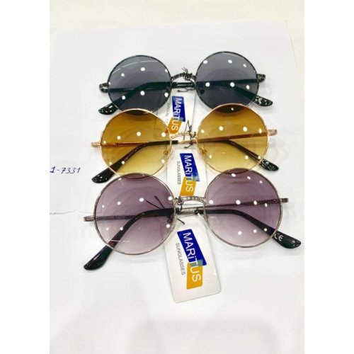 Wholesale Round Colored Glass Sunglasses