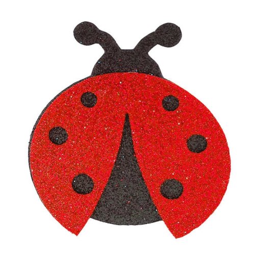 Ladybug Evadan Silvery 5.5X7 Cm Krmz P25-50
