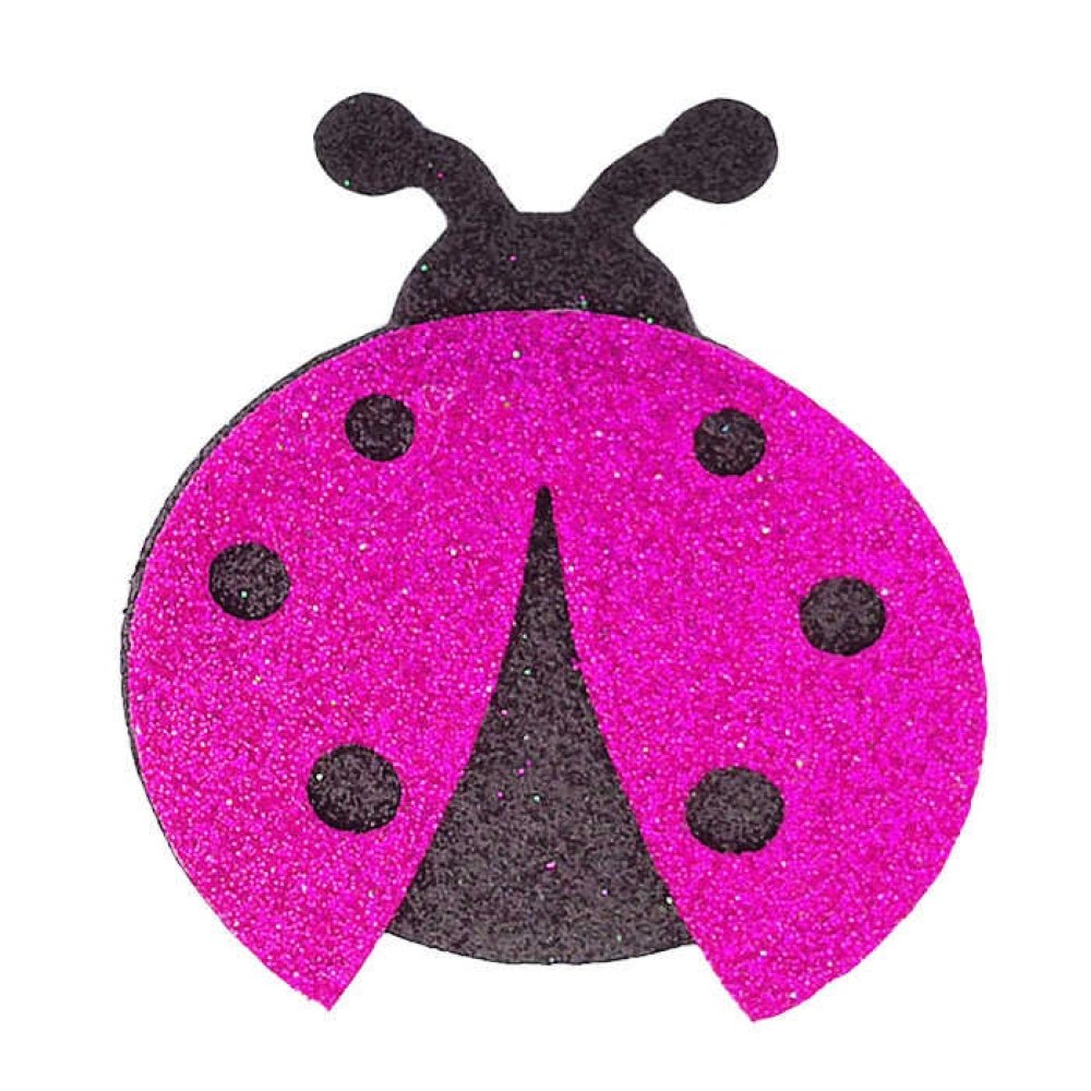 Ladybug Evadan Silvery 5.5X7 Cm Pink P25-50
