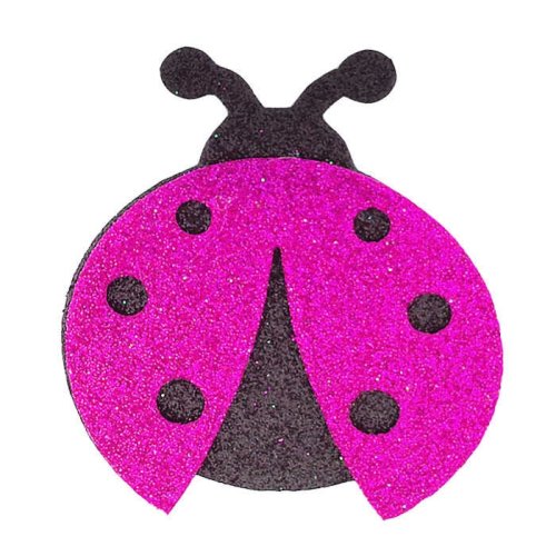 Ladybug Evadan Silvery 5.5X7 Cm Pink P25-50