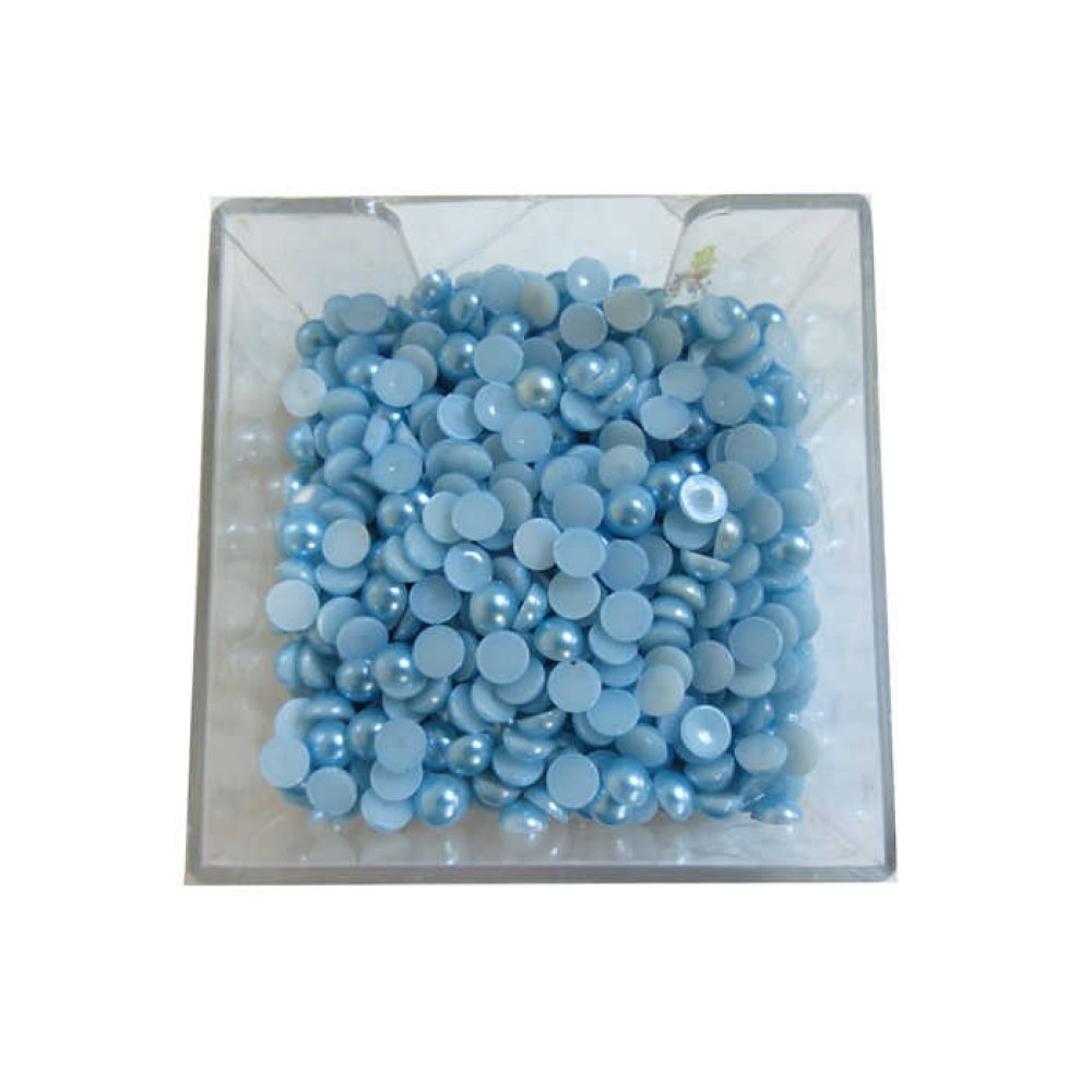 Half Pearl Round Blue 12Mm Pk:680 Ad(250Gr)-80