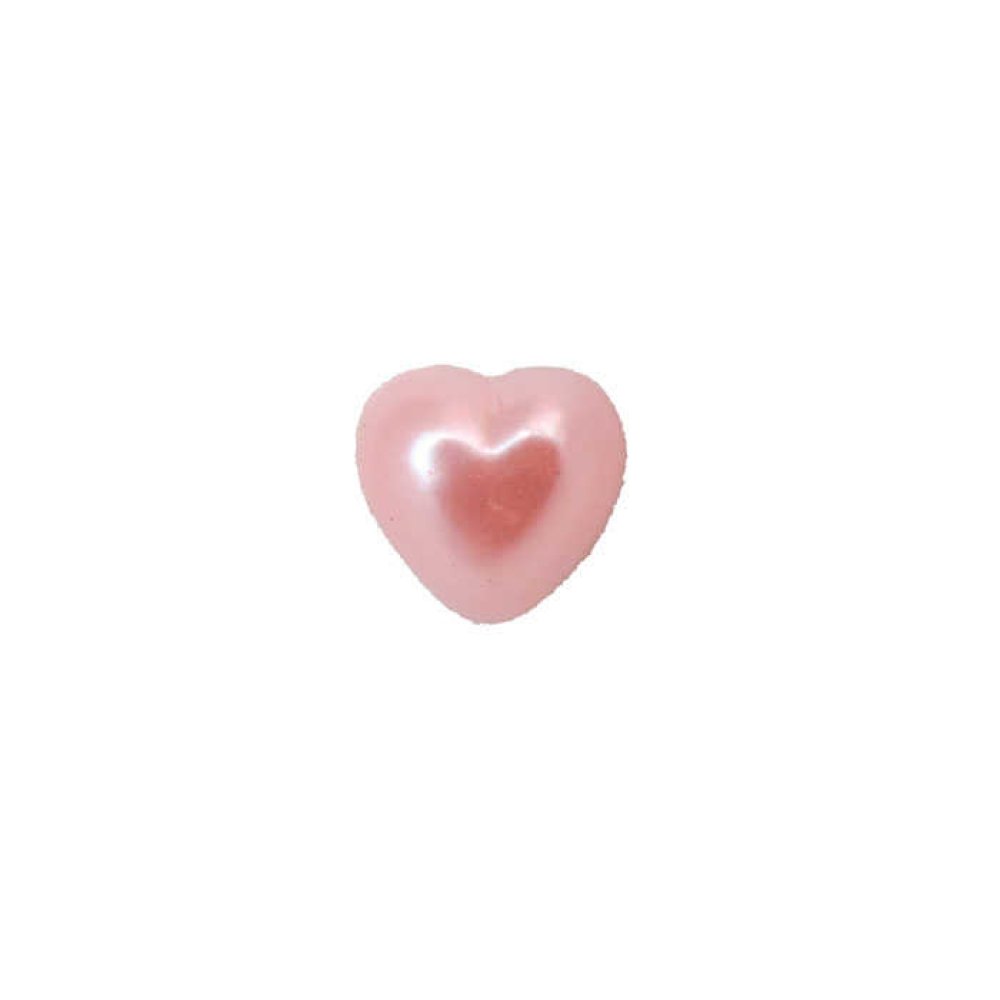 Half Heart Pearl Pink 12Mm P640-80