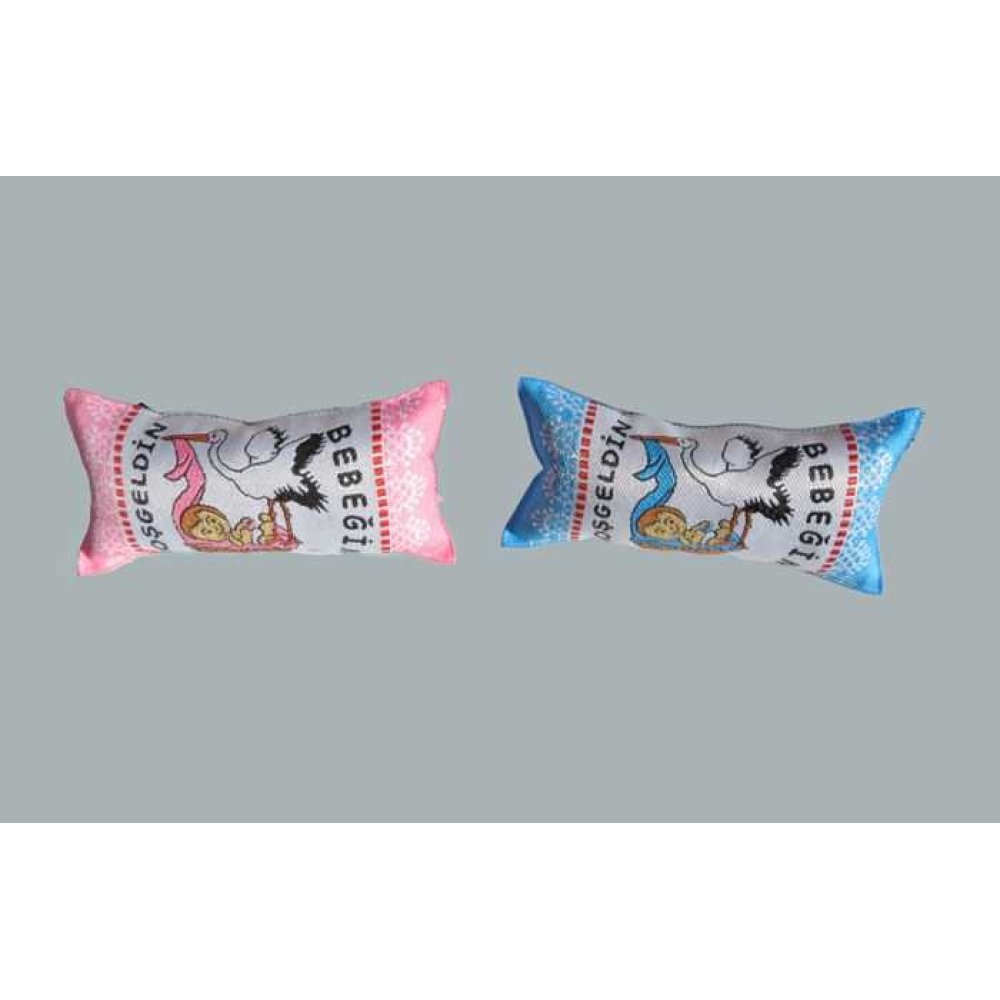 Pillow Welcome Baby Printed Blue P10